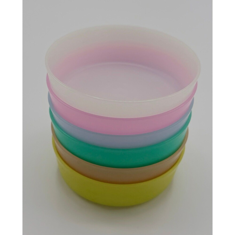 Vintage Tupperware Pastel Small Snack Bowls Set of 6